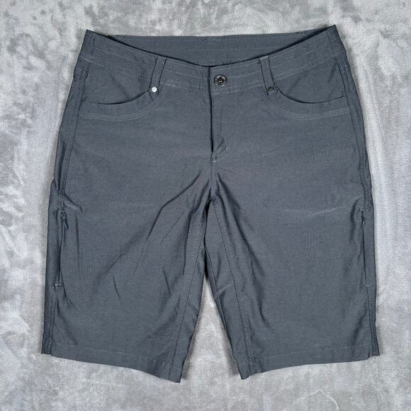 Kuhl Women’s Horizn Bermuda Shorts Gray Size 8 Style 6355 Quick Dry Stretch - Picture 1 of 9